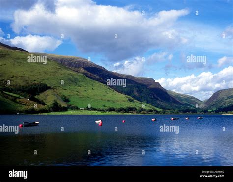 Boats on the Talyllyn lake in the Fathew Valley near Cader Idris in Snowdonia Stock Photo - Alamy