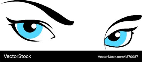 Girl women eyes Royalty Free Vector Image - VectorStock