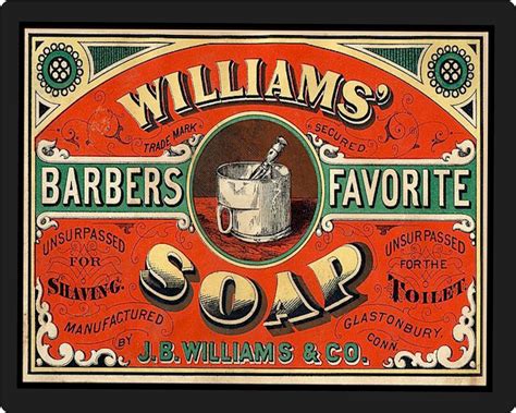 Williams Barbers Favorite Soap - Metal Advertising Wall Sign | Vintage ...