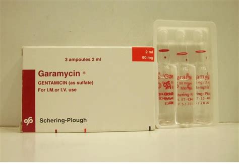 Garamycin Amp. 80mg Ampoules - Rosheta Medications