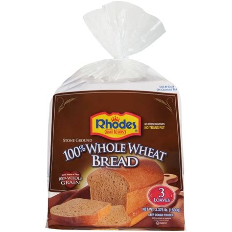 Rhodes 100% Whole Wheat Frozen Bread Dough (3.38 lb) - Instacart