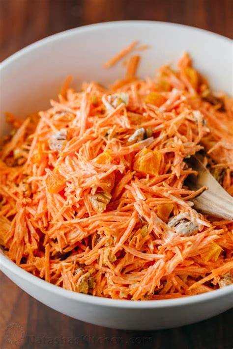 Carrot Salad with Apricots and Pecans - NatashasKitchen.com