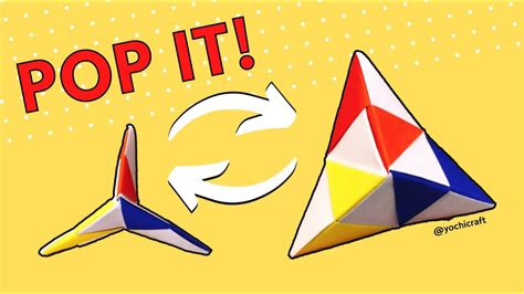 Easy Origami Pop It Fidgets | Antistress Funny Moving Paper Toys ...