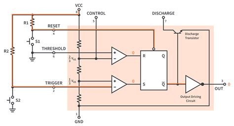 Bistable Multivibrator Using 555 Timer - Image to u