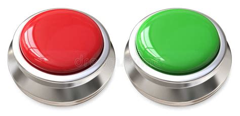 Green START And Red STOP Buttons On White Stock Illustration ...