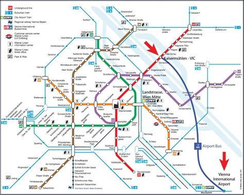 Autobus mapa Viedeň - Wien, autobus mapu (Rakúsko)