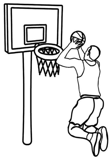 Free & Easy To Print Basketball Coloring Pages - Tulamama