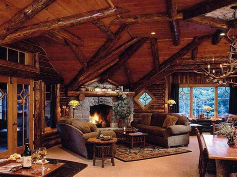 нσмє ∂єcσя | Cabin interior design, Log cabin interior, Log homes