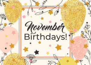 November 2018 Birthdays