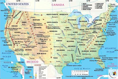 United States Map - Answers