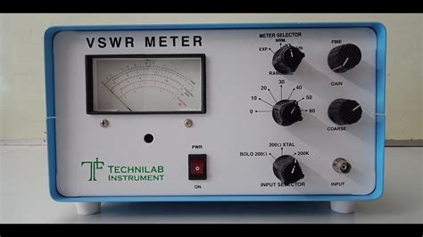 VSWR Meter | Microwave Test Bench | Technilab - YouTube