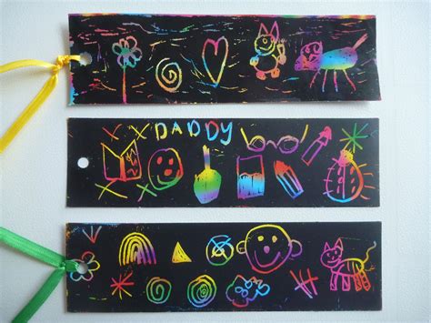 Scratch art bookmarks haidyn would love! | let's get crafty!! | Pinte…