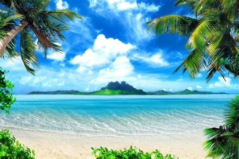 Tropical-Beach-Background wallpaper - Opera add-ons