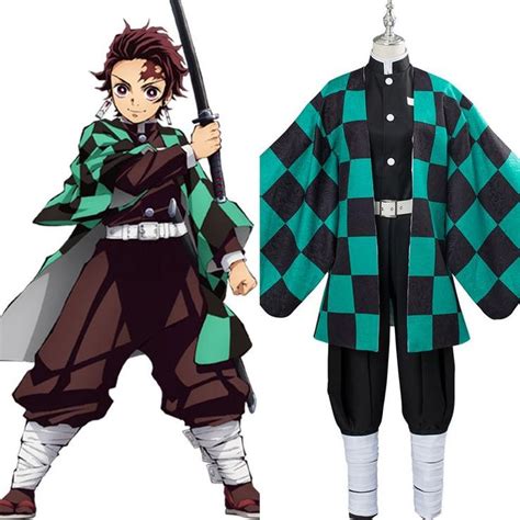 Kinder Demon Slayer: Kimetsu no Yaiba Kamado Tanjirou Cosplay Kostüm ...