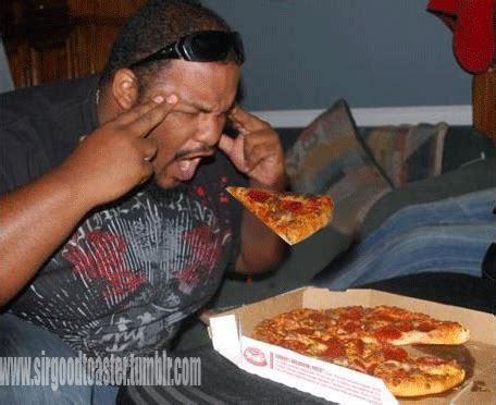 Fat Guy Eating Pizza Cartoon