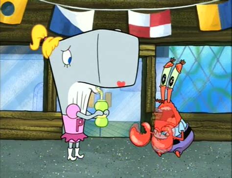 "Me own flesh and blood. How could you do this to your papa?" Mr Krabs ...