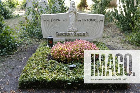 Family tomb the Parents from Franz Beckenbauer Franz and Antonie Beckenbauer on 7 August 2015 at