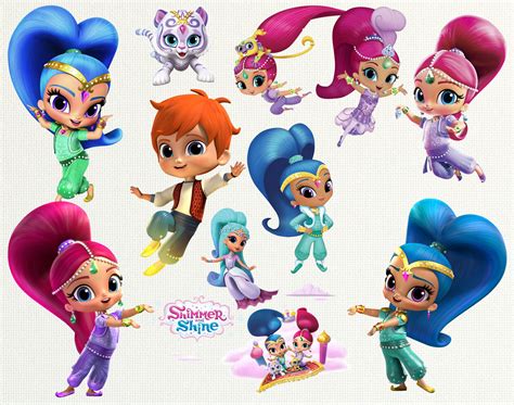 SHIMMER AND SHINE clipart shimmer and shine images shimmer | Etsy