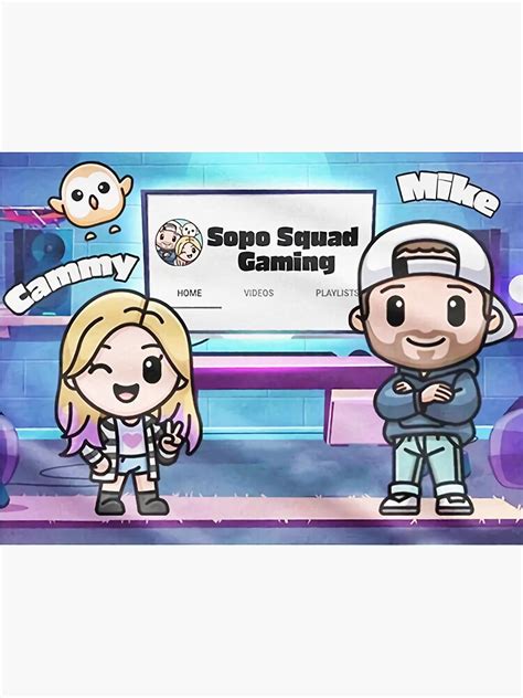 "Sopo Squad Gaming Merch Logo Shop" Sticker for Sale by DrDavionWest ...