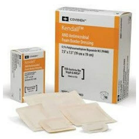 Kendall - AMD - Antimicrobial Foam Dressing - 3-1/2 X 3-1/2 Inch Square ...