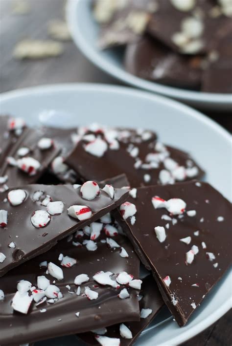 Dark Chocolate Peppermint Bark - Life is but a Dish