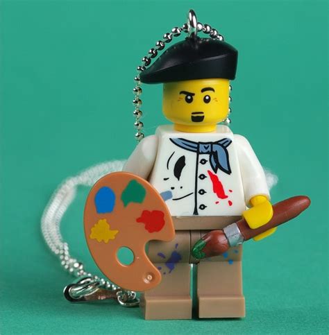 Artist LEGO minifigure necklace