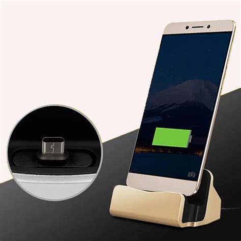 Portable Desktop Charging Dock USB Movable Plug Adapters Docking Stand Mobile Phone Cradle for ...