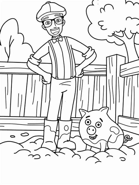 Blippi coloring pages - Free Printable