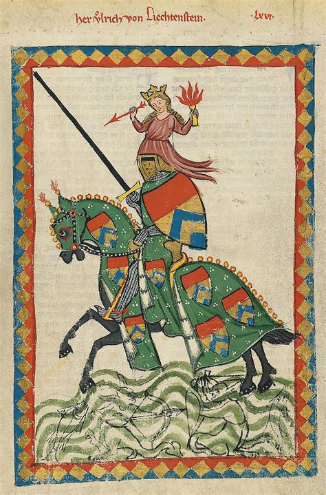 Codex Manesse Ulrich von Liechtenstein - Codex Manesse - Wikimedia ...