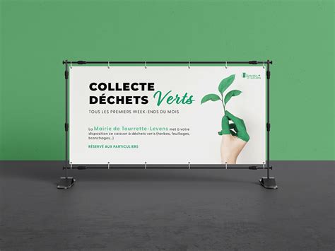 Banderole Déchets verts - Mairie Tourrette-Levens on Behance