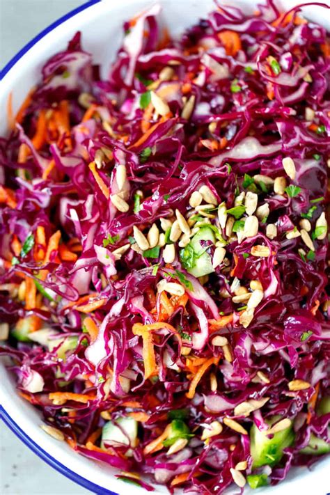 Easy Purple Cabbage Salad - Cooking LSL