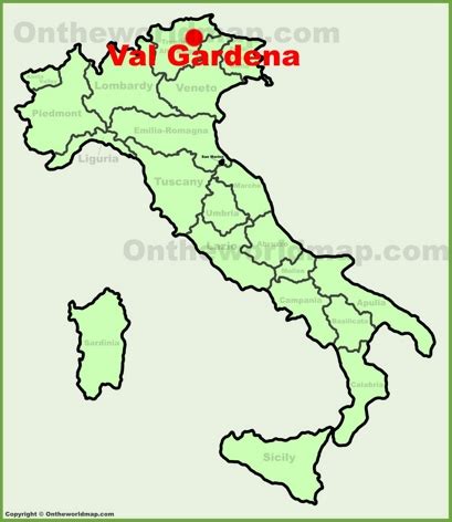 Val Gardena Maps | Italy | Maps of Val Gardena