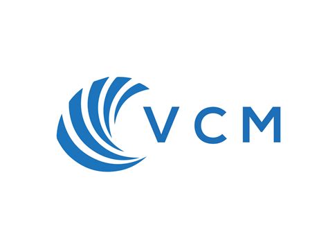 vcm letra logo diseño en blanco antecedentes. vcm creativo circulo ...