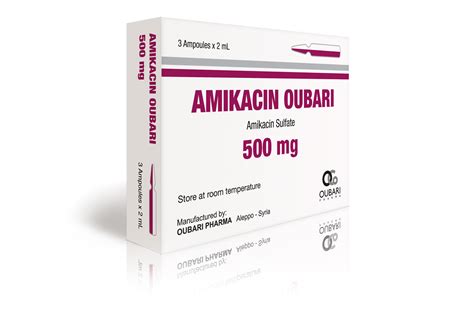 Amikacin 500 mg Ampoules - Oubari Pharma