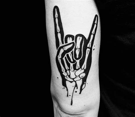 Heavy Metal Sign Horns tattoo by Roy Tsour | Post 23989 | Metal tattoo, Heavy metal tattoo ...