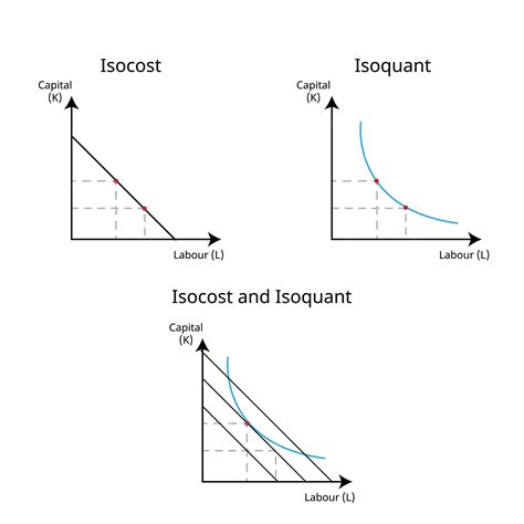 Premium Vector | Isoquant curve and isocost in economics