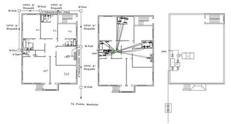 Residential Building Plumbing AutoCAD Drawing Free - Cadbull