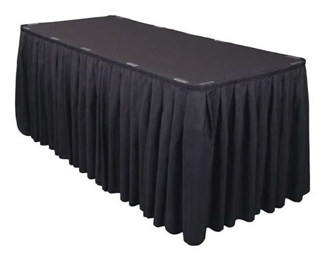 20 Pack 21 ft Polyester Banquet Table Skirting Skirt Wedding Catering ...