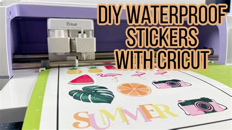 How to Make Stickers With Cricut For Beginners EASY | Print Then Cut DIY Stickers With Cricut ...