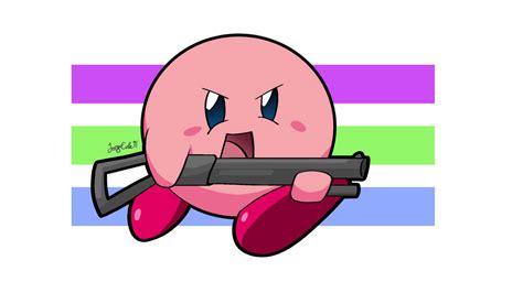 Kirby with a Shotgun!? by Joey-Cola on DeviantArt