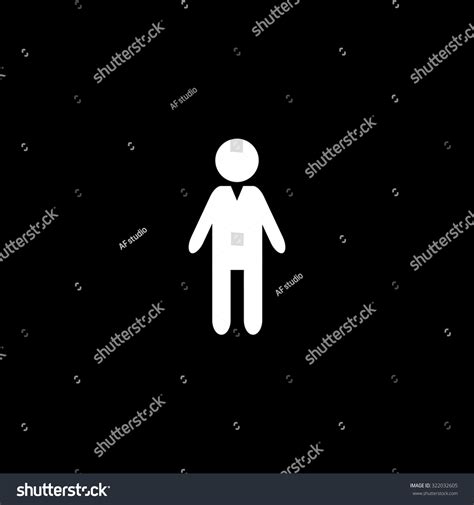 Boy Simple Flat Icon Black White Stock Vector (Royalty Free) 322032605 ...