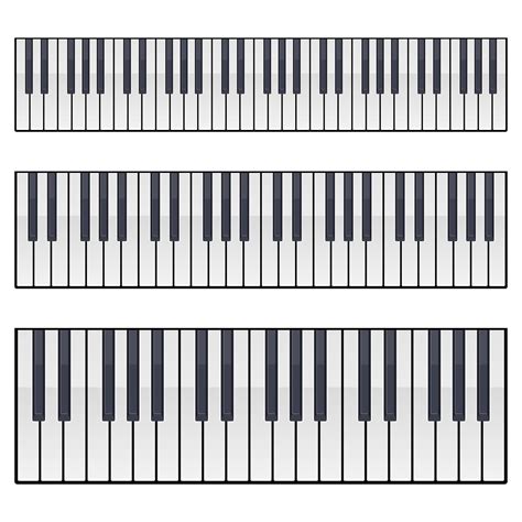 Piano keyboard vector design illustration isolated on white background ...