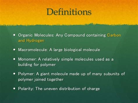 AS Level Biology - 1) Biological Molecules