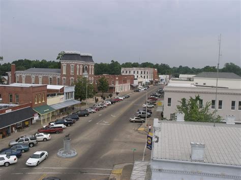 View of Historic Downtown Union Springs Al - from roof of Josephine ...