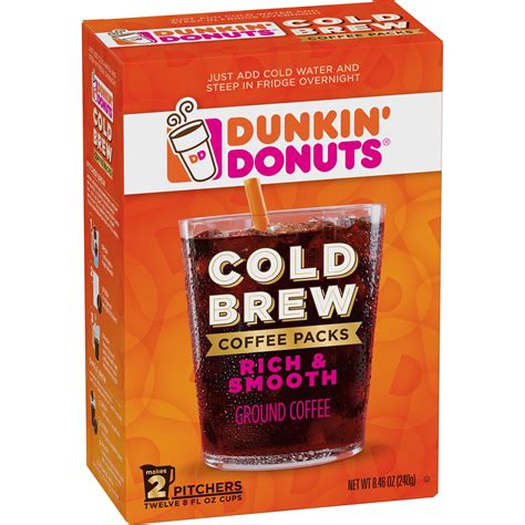 Dunkin' Donuts® Cold Brew Coffee Packs - SmartLabel™