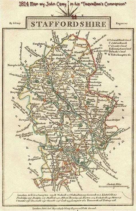 1814 Map by John Cary (c) Mary Boleyn, Census Data, County Map, Old ...