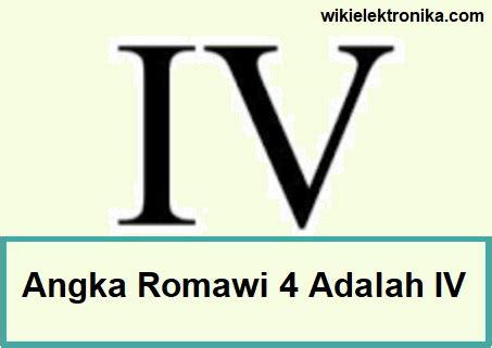 √ Cara Penulisan Angka Romawi 4 yang Benar [+Contoh]