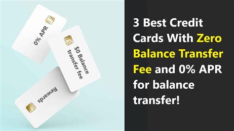 3 Best No Balance Transfer Fee Credit Cards with 0% APR introductory ...