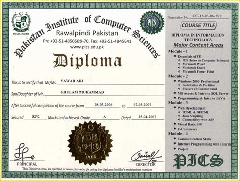 Diploma Certificate Template Free Download Of Printable Diploma Certificates ...