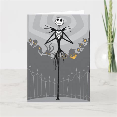 Jack Skellington | Cemetery Fence Holiday Card | Zazzle